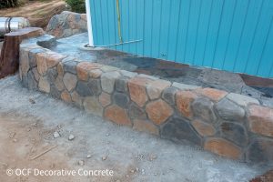 cobblestone decorative concrete