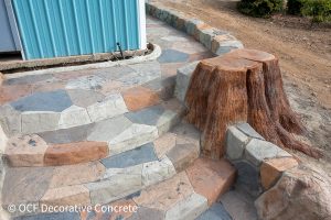 decorative concrete on the Oregon Coast