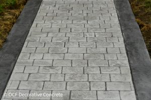cobblestone stamped concrete