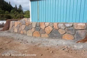decorative cobblestone stamped concrete