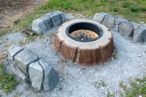 decorative cobblestone stamped concrete