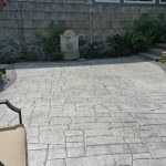 cobble stone stamped concrete