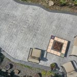 OCF stamped concrete patios