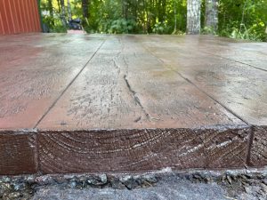 decorative concrete wood planks