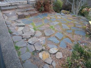 grouted flagstone concrete stamping