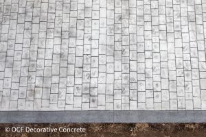 cobblestone stamped concrete