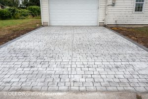 decorative concrete driveways