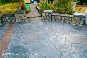 outdoor concrete seating