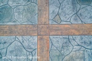 stamped concrete floors with borders