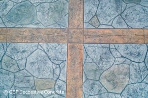 stamped concrete cobblestone