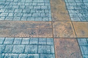 stamped concrete cobblestone with borders