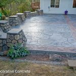 stamped concrete outdoor sitting