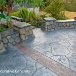 stamped concrete outdoor sitting