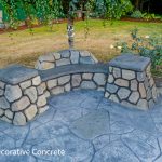 stamped concrete outdoor sitting