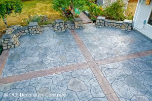 OCF stamped concrete flooring