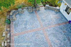 OCF stamped concrete flooring