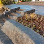 stamped concrete stairs