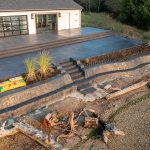 stamped decorative concrete walls