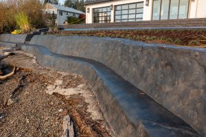 stamped concrete walls