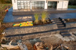 stamped concrete outdoor walls