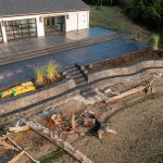 OCF stamped concrete walls