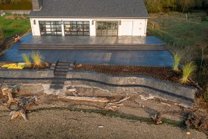 OCF stamped concrete wall 