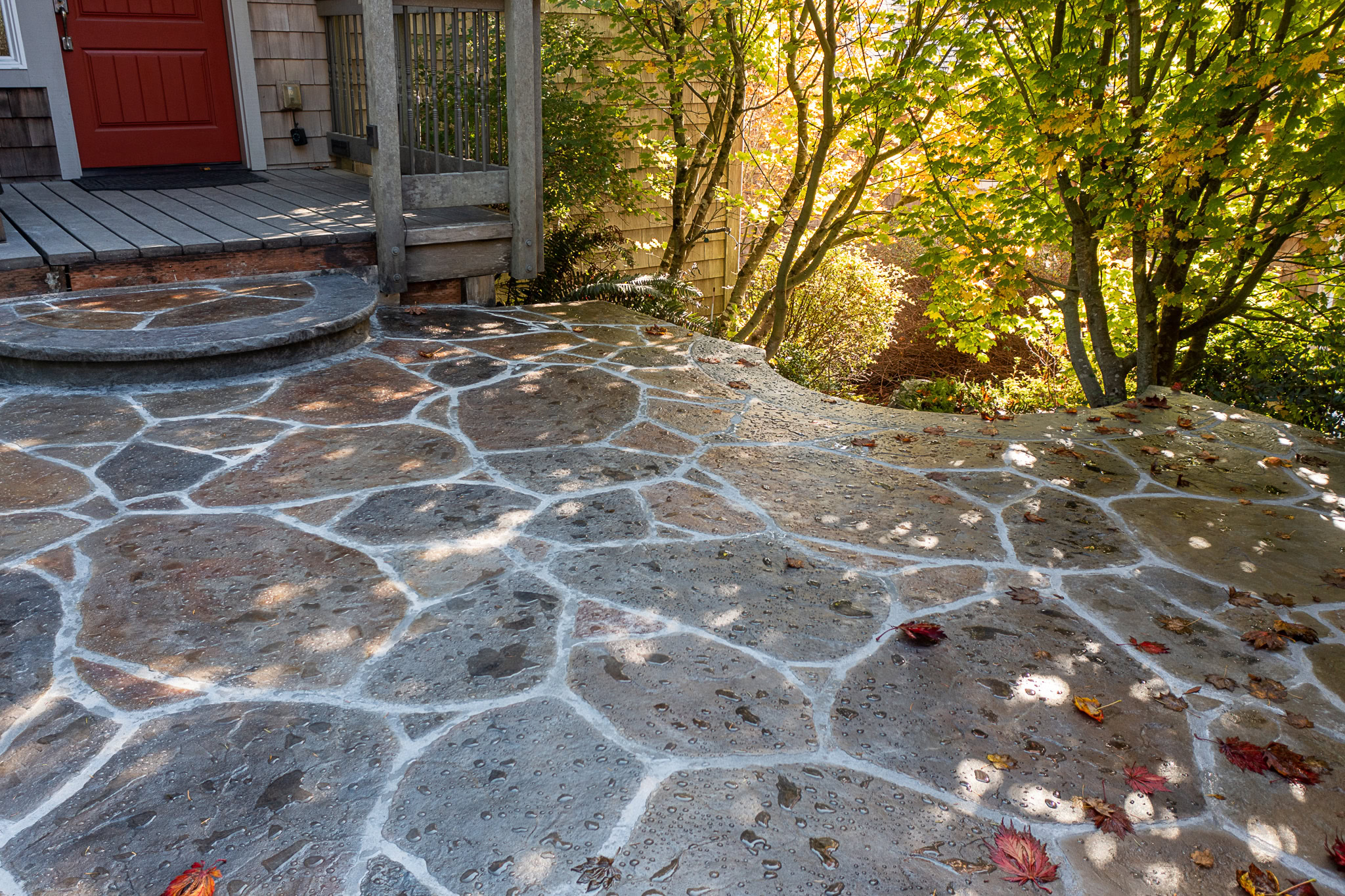 flagstone stamped concrete