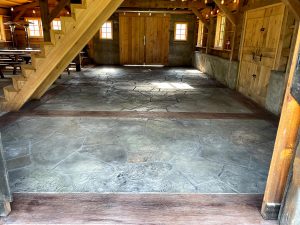 decorative concrete floor borders