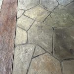 flagstone cobble stone concrete