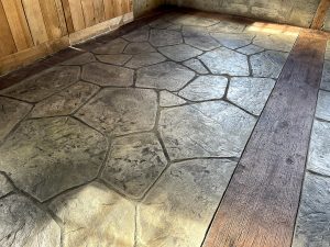 stamped concrete barn floors