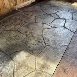 stamped concrete barn floors