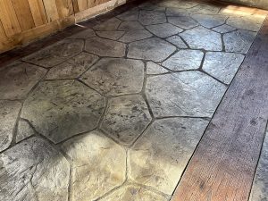 stamped concrete barn floors