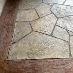 stamped concrete borders
