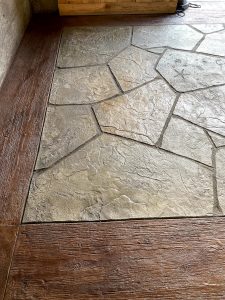 stamped concrete borders