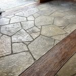 OCF stamped concrete in the barns