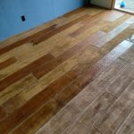 concrete wood planked floor inside house