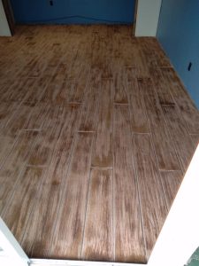 concrete restoration wood planks