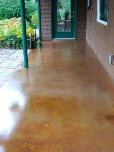 Acid Stain Patio