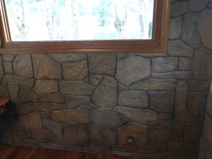 vertical overlay into rock pattern 