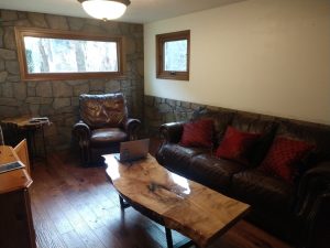 stamped concrete inside home