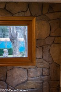 vertical overlay into rock pattern 