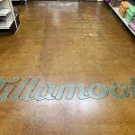 acid stained custom flooring in oregon