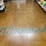 acid stained custom flooring in oregon