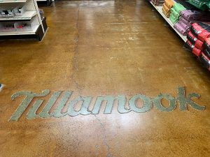acid stained custom flooring in oregon