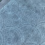 cobblestone concrete stamping driveway