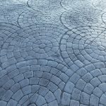 cobblestone concrete stamping driveway