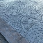 cobblestone concrete stamping driveway