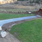 cobblestone concrete stamping driveway