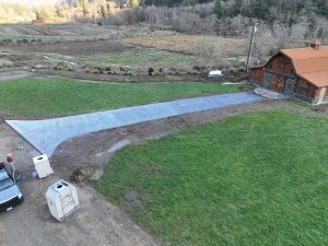 cobblestone concrete stamping driveway