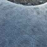 cobblestone concrete stamping driveway